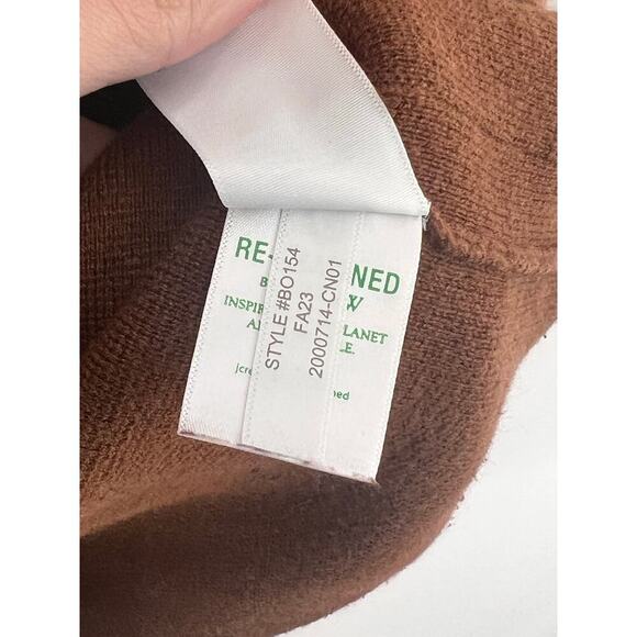 J. Crew Giselle Long Sleeve V-Neck Button-Front Sweater-Blazer Heather Walnut XS - Picture 10 of 12